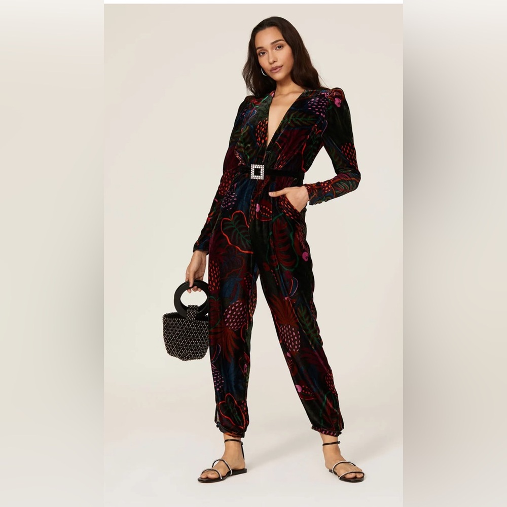 FARM Rio FRUTIS DREAM JUMPSUIT FRUTIS DREAM Multicolor Tropical Jumpsuit NWT